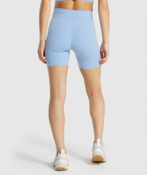 Women's Gymshark Whitney Mesh Shorts Blue | CA A6N108